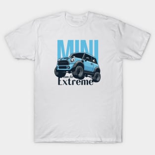 Car mini retro offroad extreme blue light T-Shirt